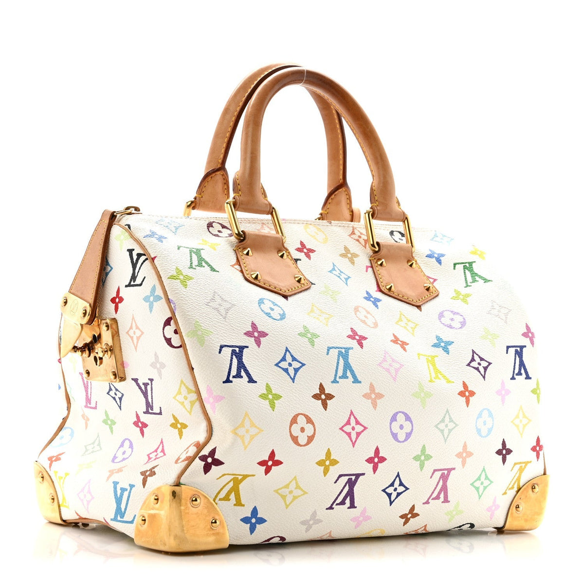 Monogram Multicolor Speedy 30 White