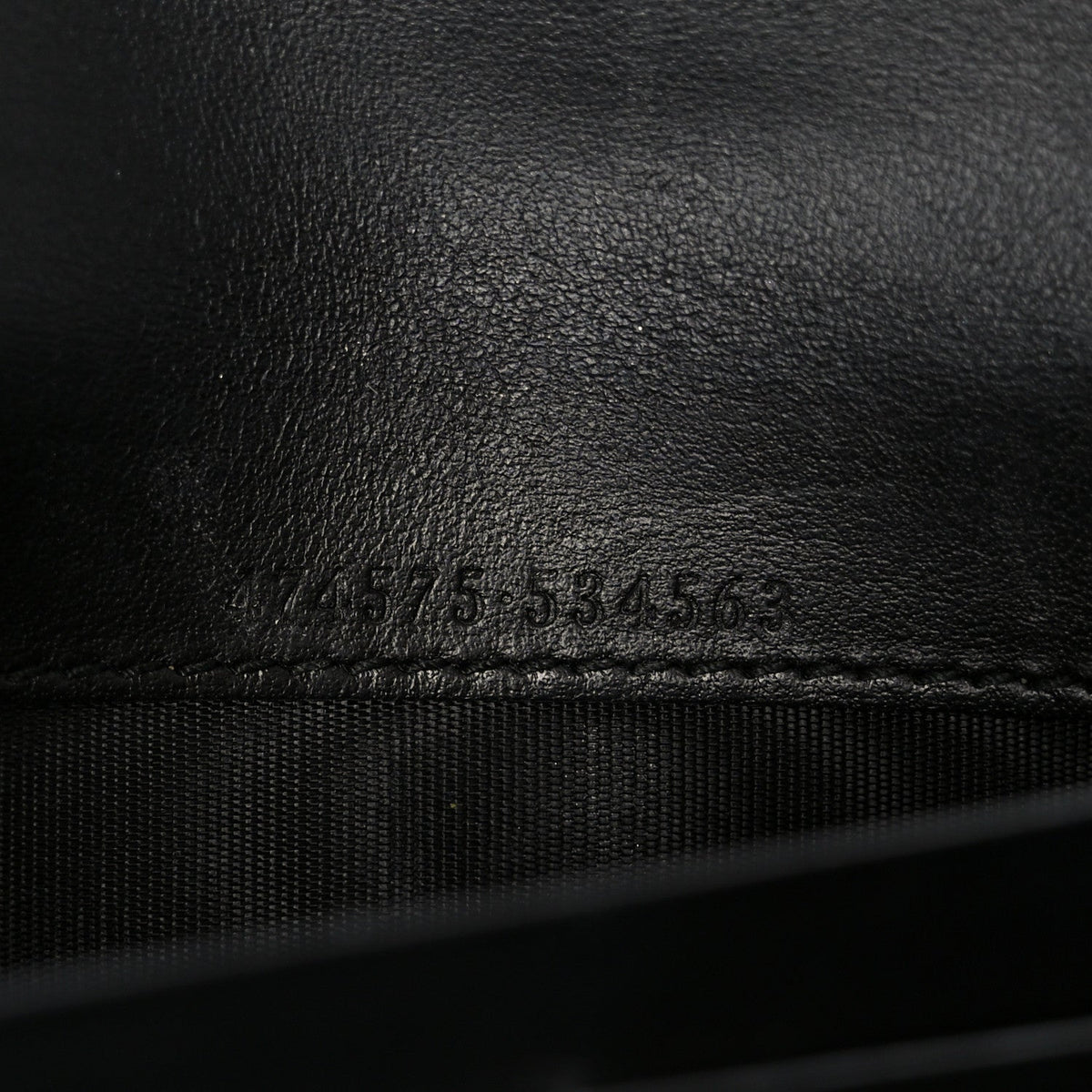 Calfskin Matelasse GG Marmont Chain Wallet Black