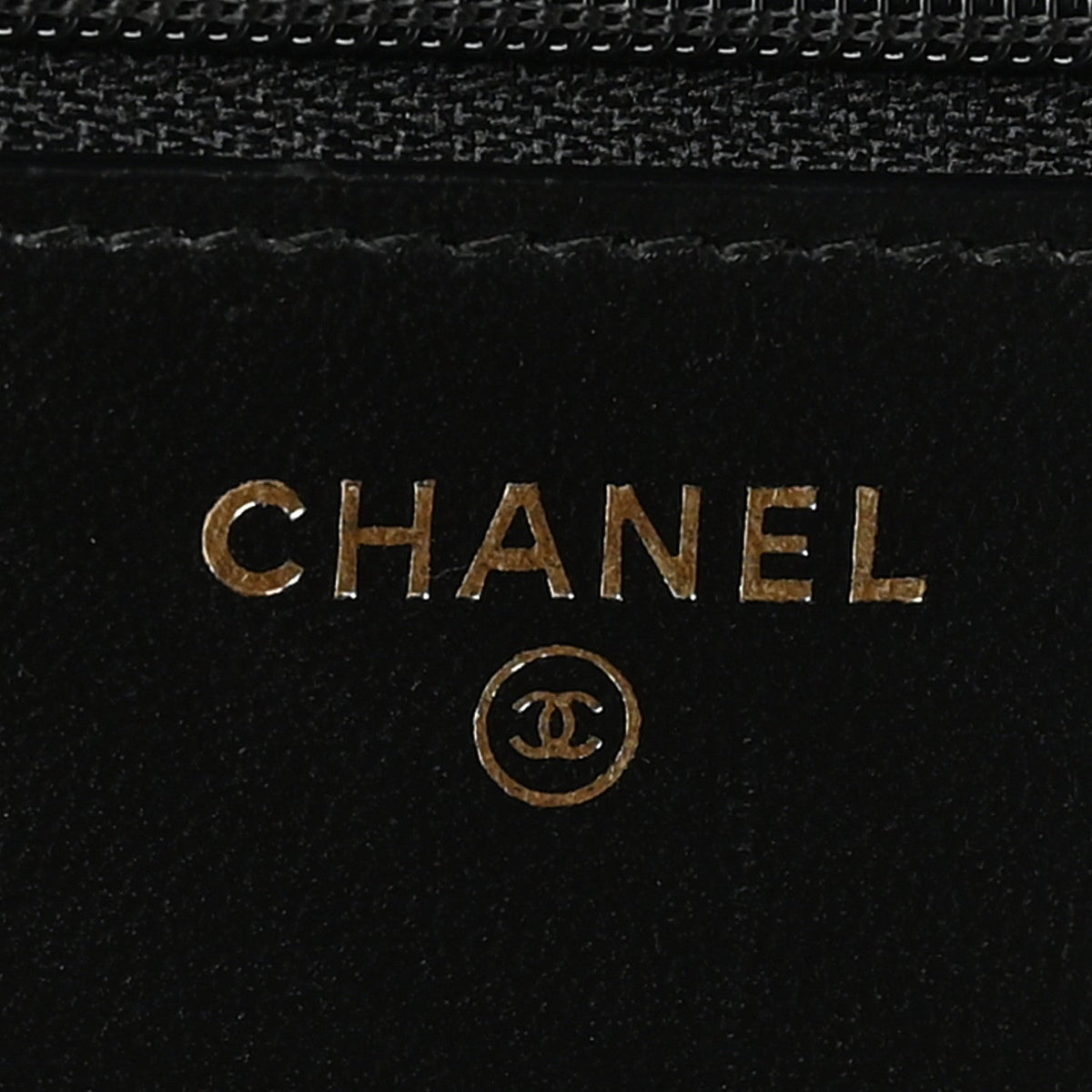 Lambskin Quilted Trendy CC Wallet On Chain WOC Black