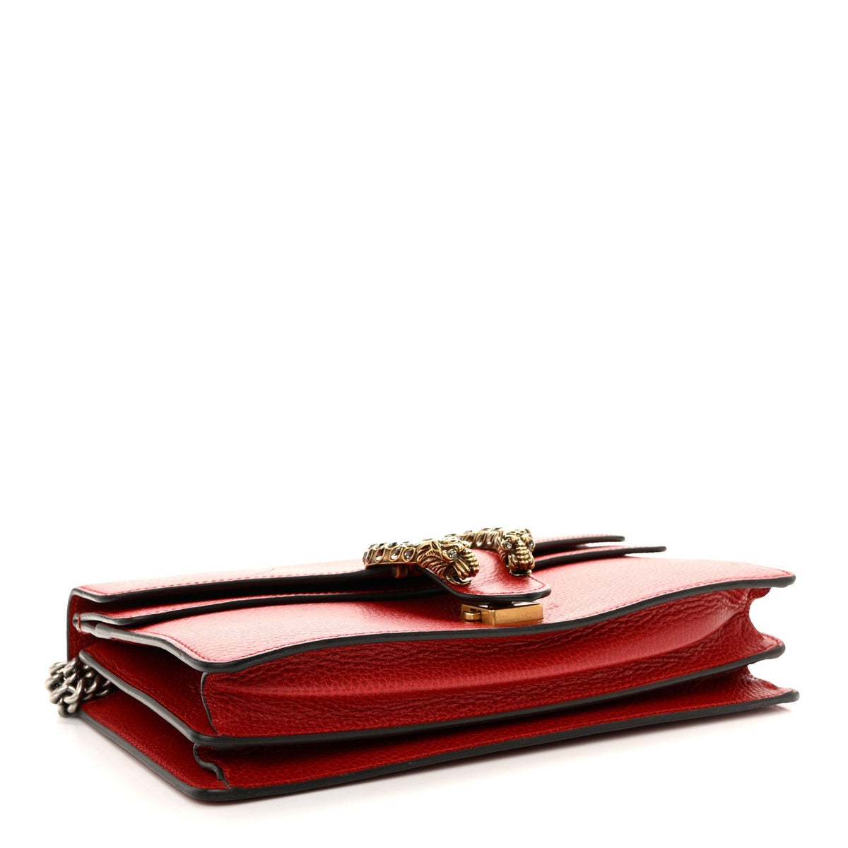Dollar Calfskin Swarovski Crystal Small Dionysus Shoulder Bag Hibiscus Red