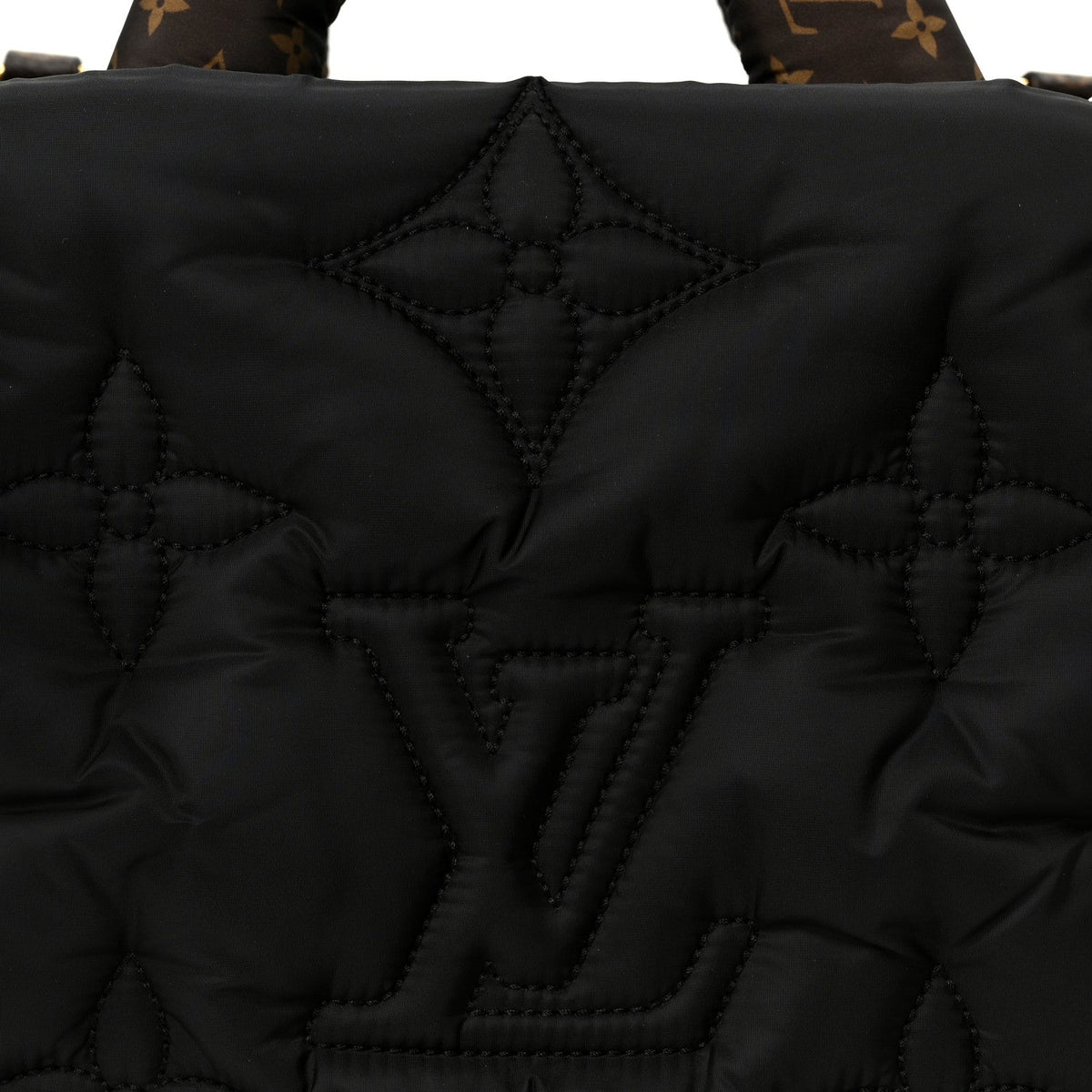 Econyl Monogram Pillow Giant Onthego MM  Black