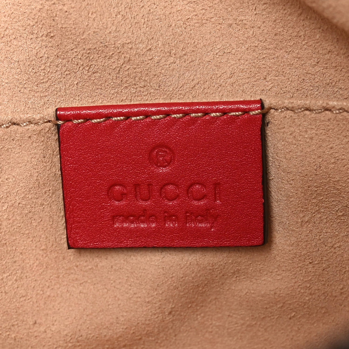 Calfskin Matelasse GG Marmont Belt Bag 105 42 Hibiscus Red