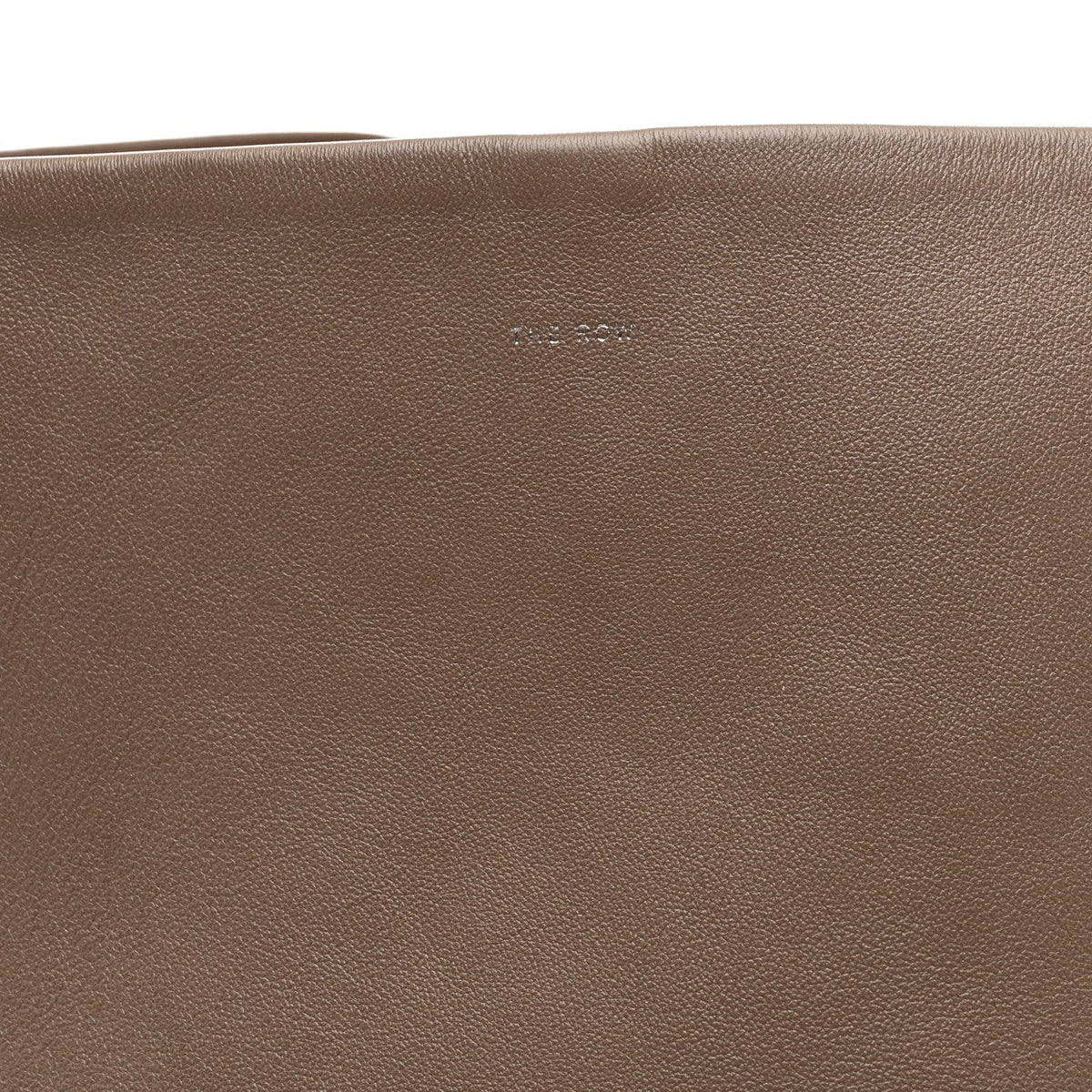 Grained Calfskin Large N/S Park Tote Dark Taupe