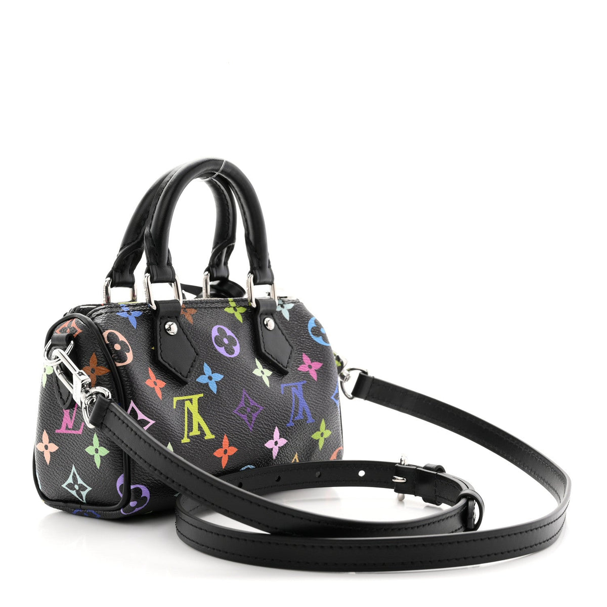 LV X TM Monogram Multicolor Nano Speedy Black