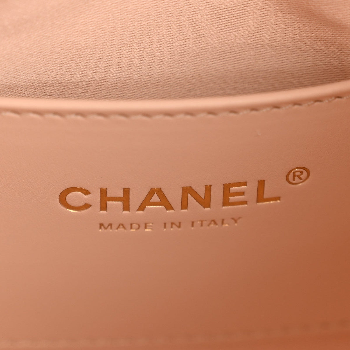 Metallic Caviar Quilted Small Chanel 25 Handbag Copper