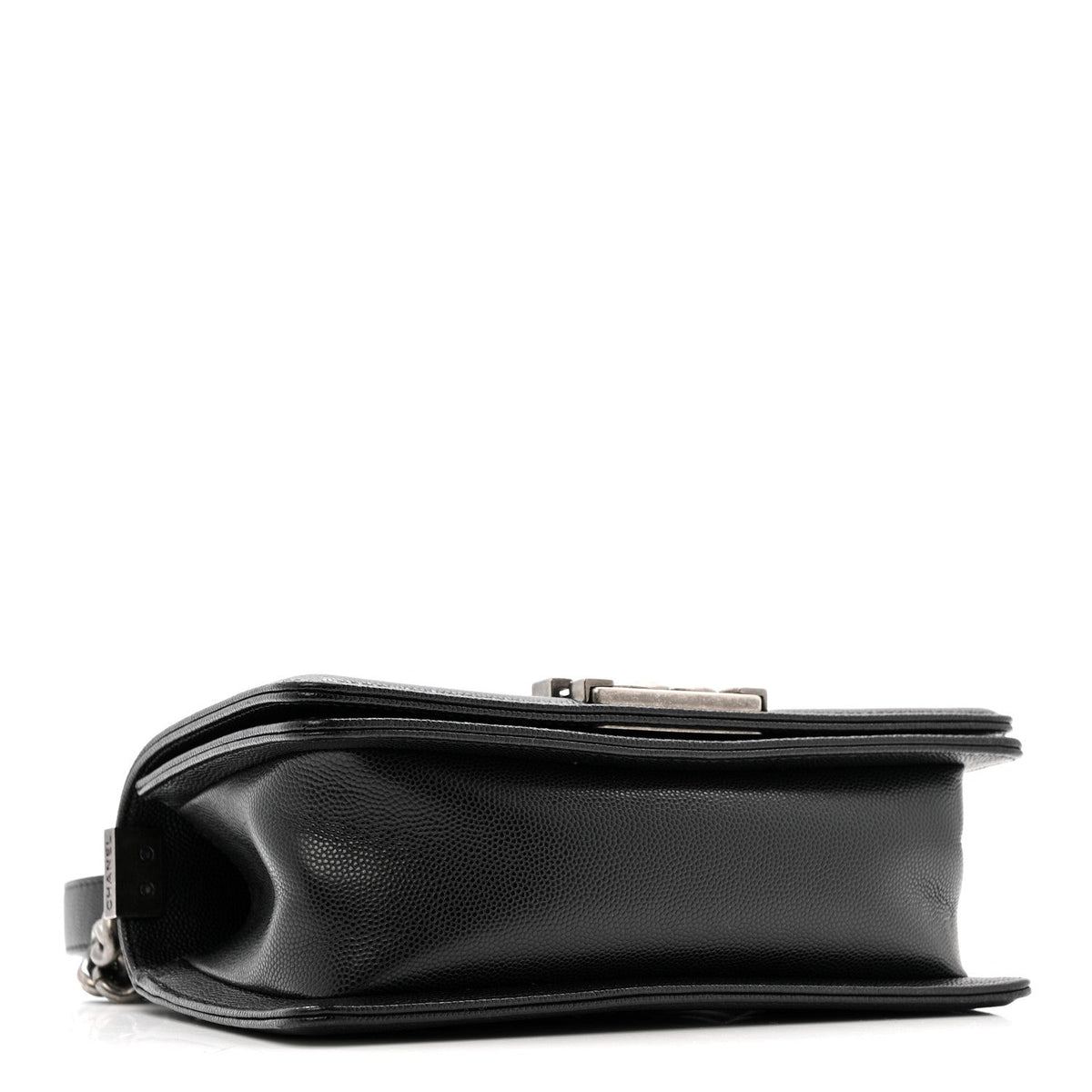 Caviar Quilted Small Boy Flap Black