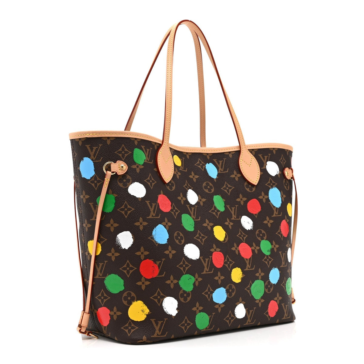 LV X YK Monogram Dots Neverfull MM