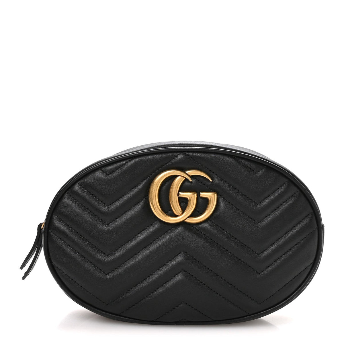 Calfskin Matelasse GG Marmont Belt Bag 95 38 Black