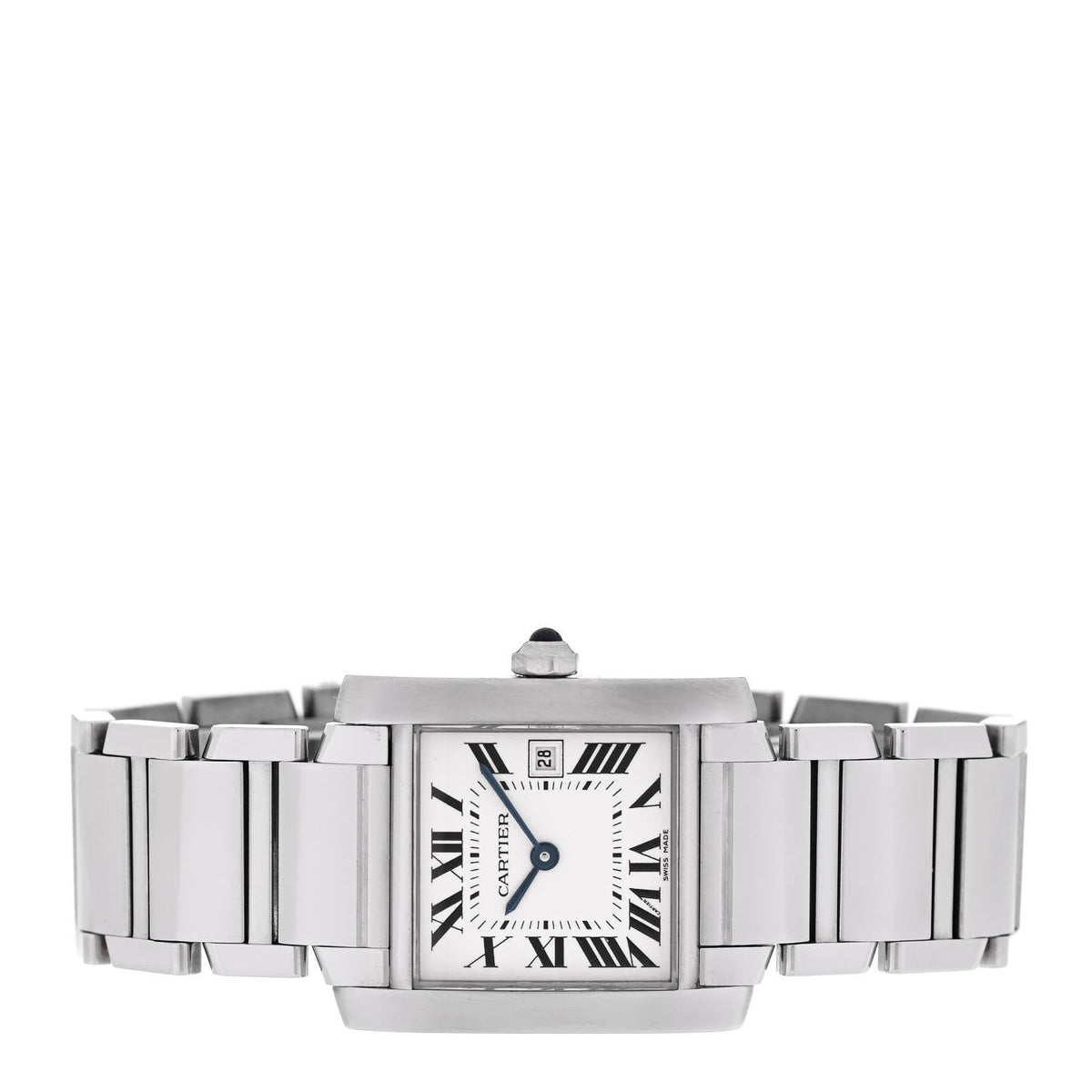Stainless Steel 25mm Tank Francaise Quartz Watch
