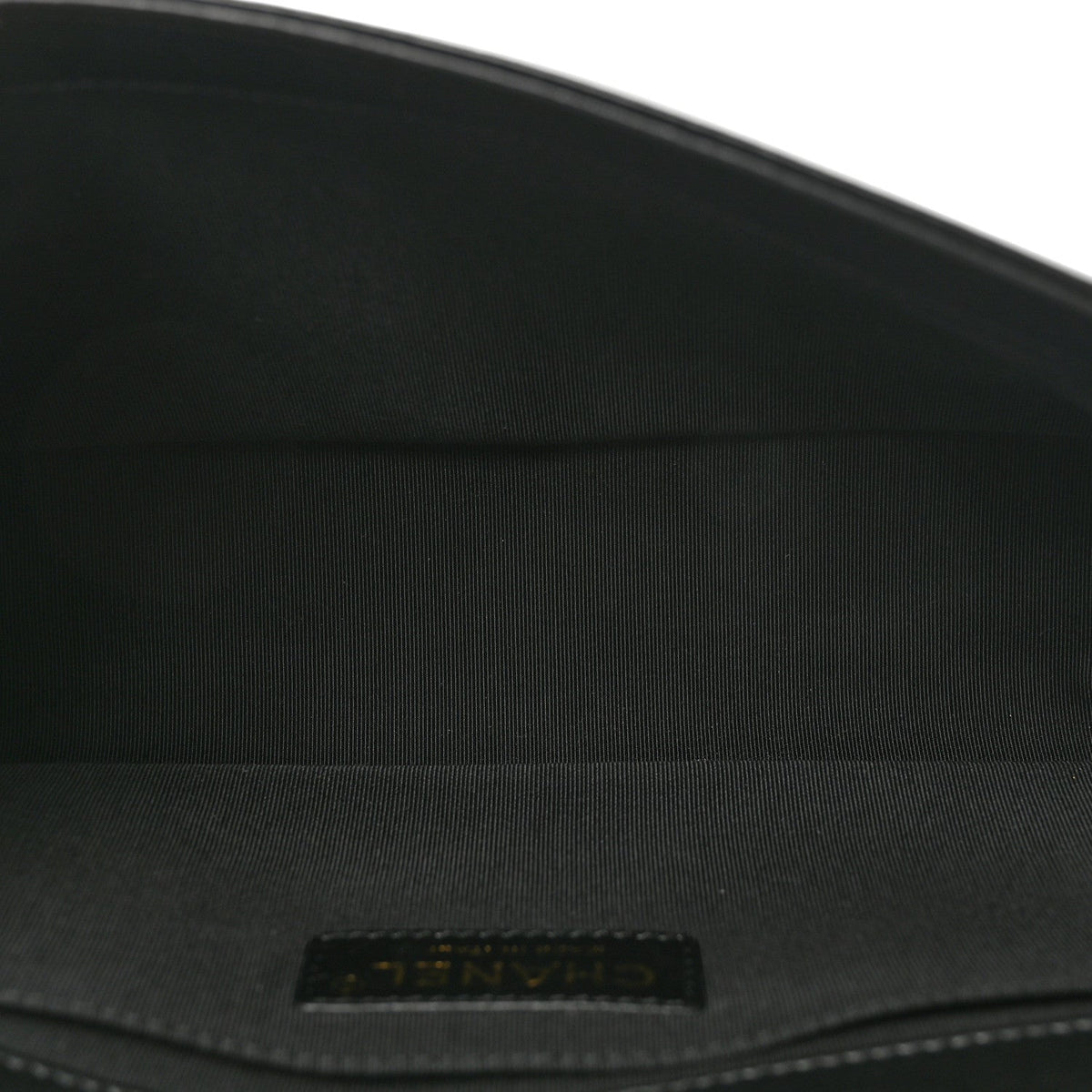 Lambskin Quilted Medium Boy Flap Black