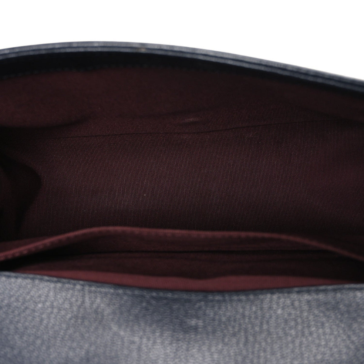 Goatskin Quilted Patent Medium Duo Boy Flap Black