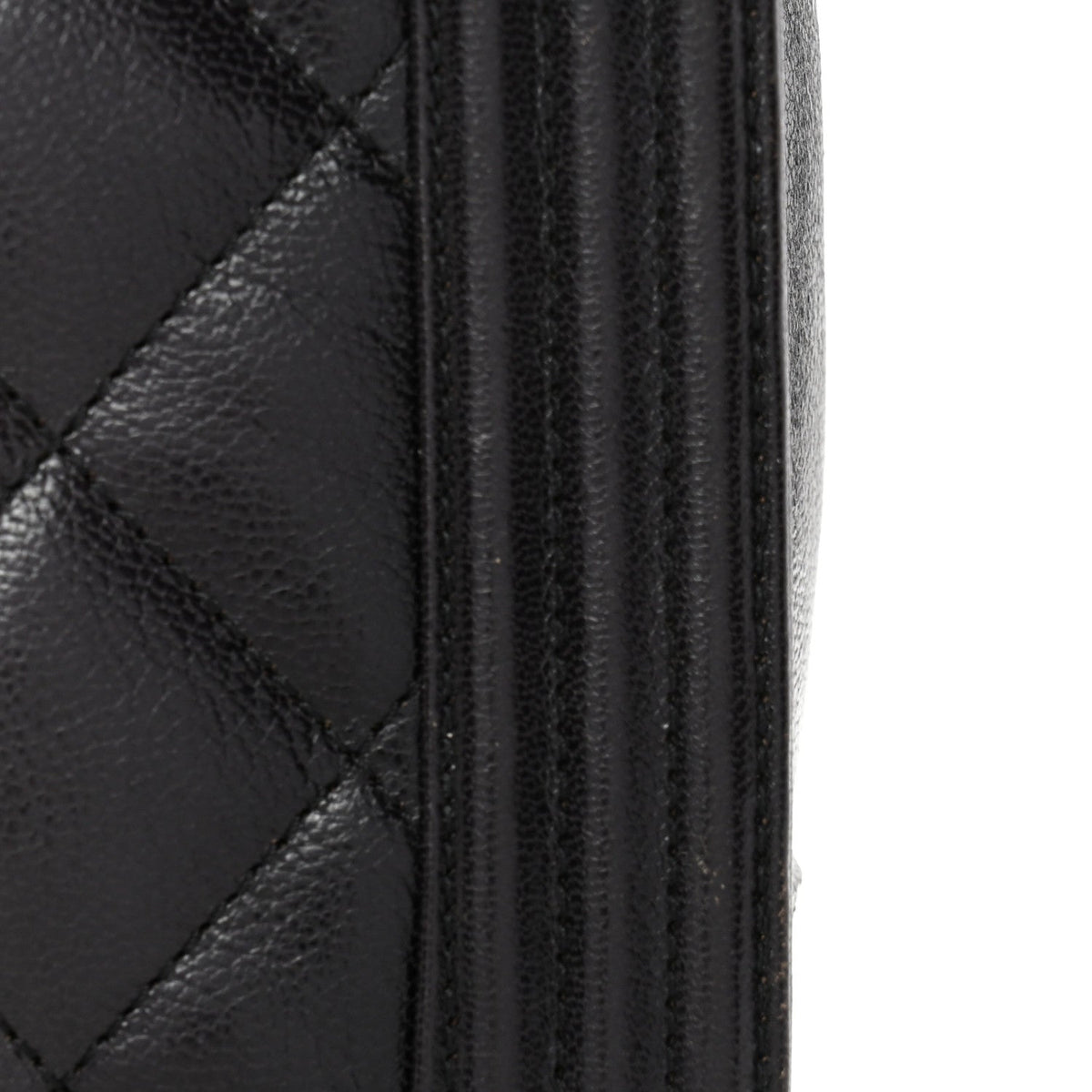 Goatskin Ombre Faded Quilted Large Boy Flap Grey
