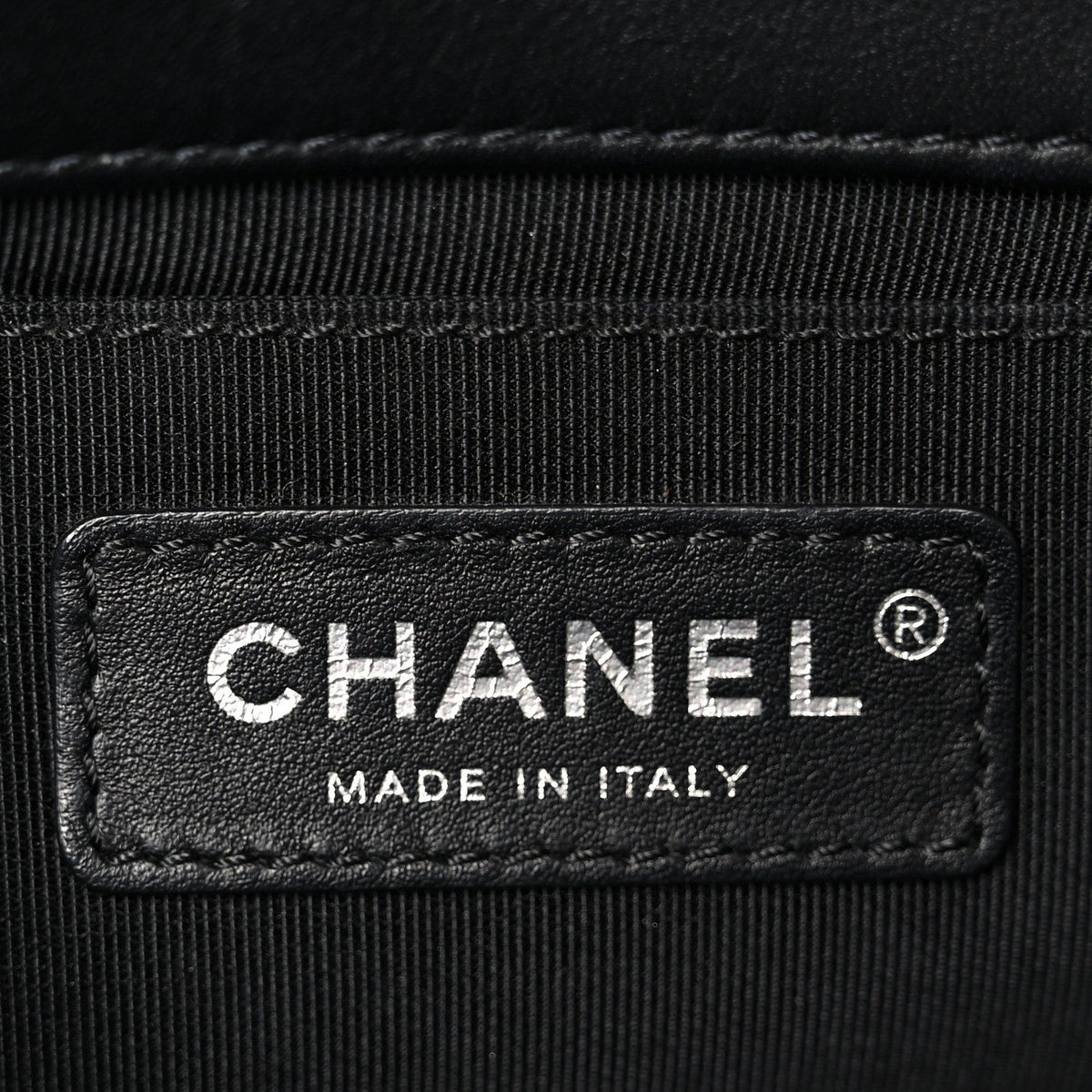 Lambskin Quilted Medium Boy Flap Black