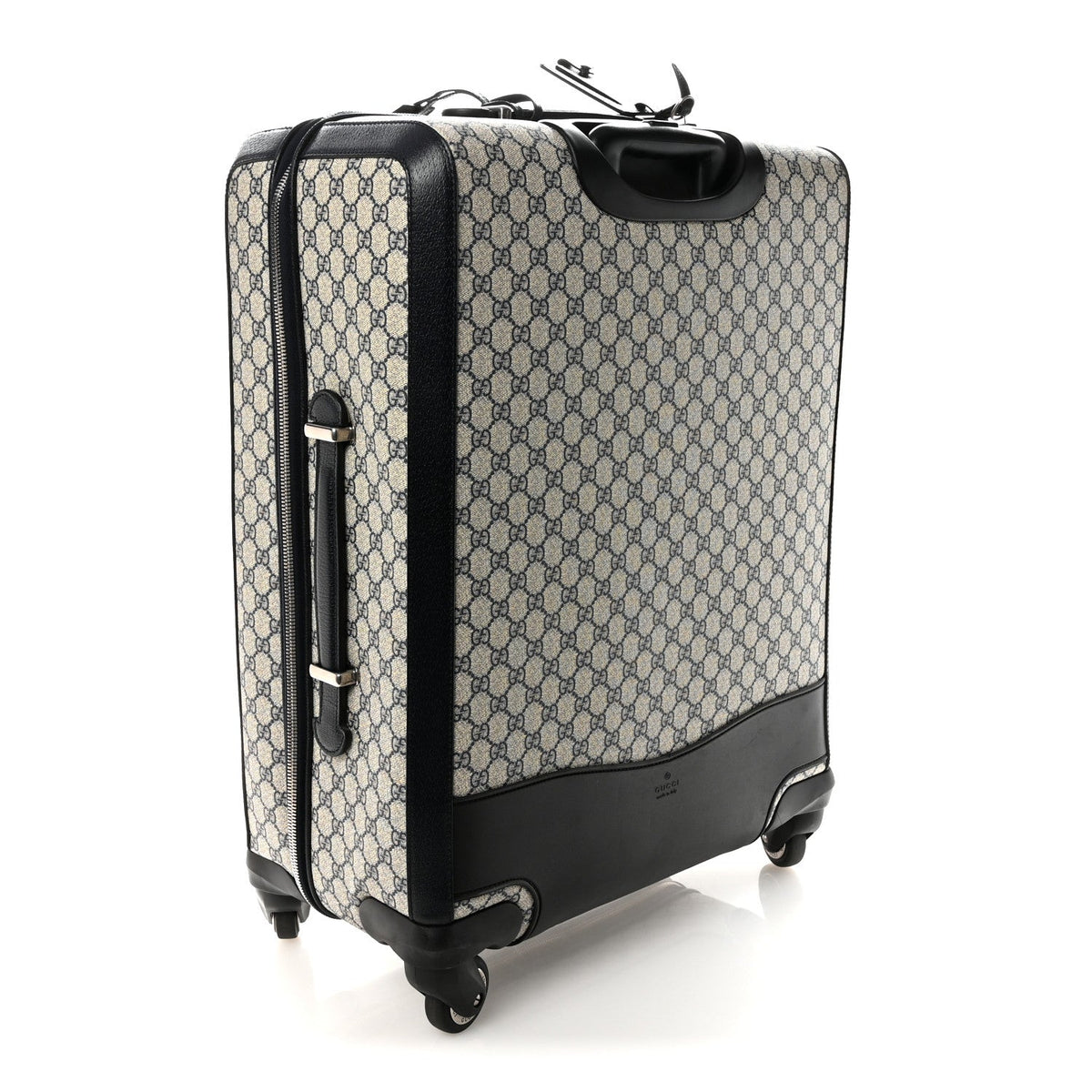 GG Supreme Monogram Web Medium Savoy Trolley Beige Blue