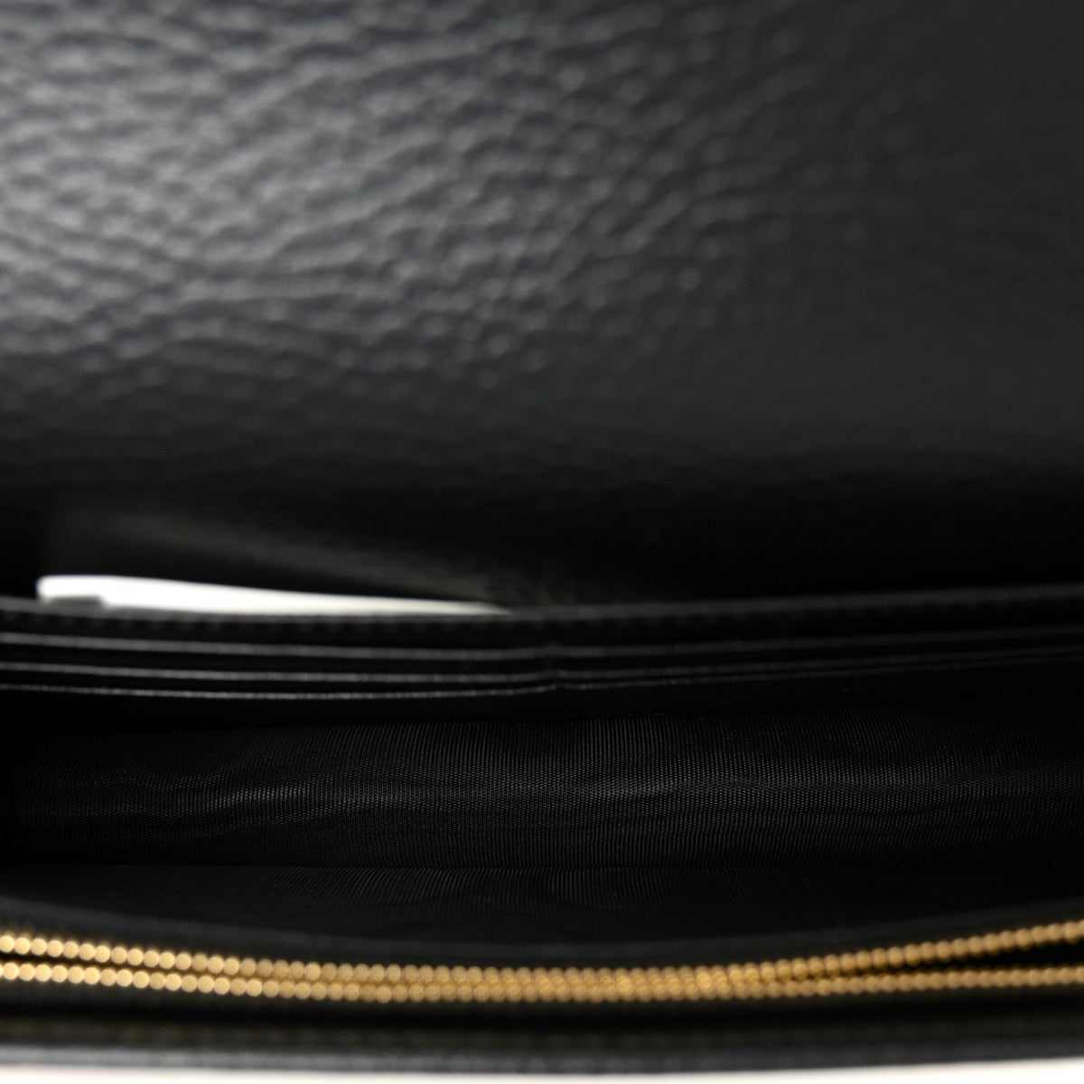 Calfskin Mini GG Marmont Chain Wallet Black