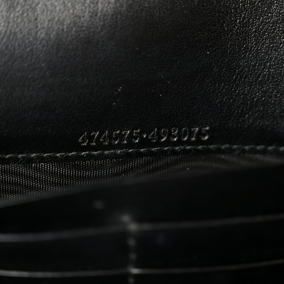 Calfskin Matelasse GG Marmont Chain Wallet Black