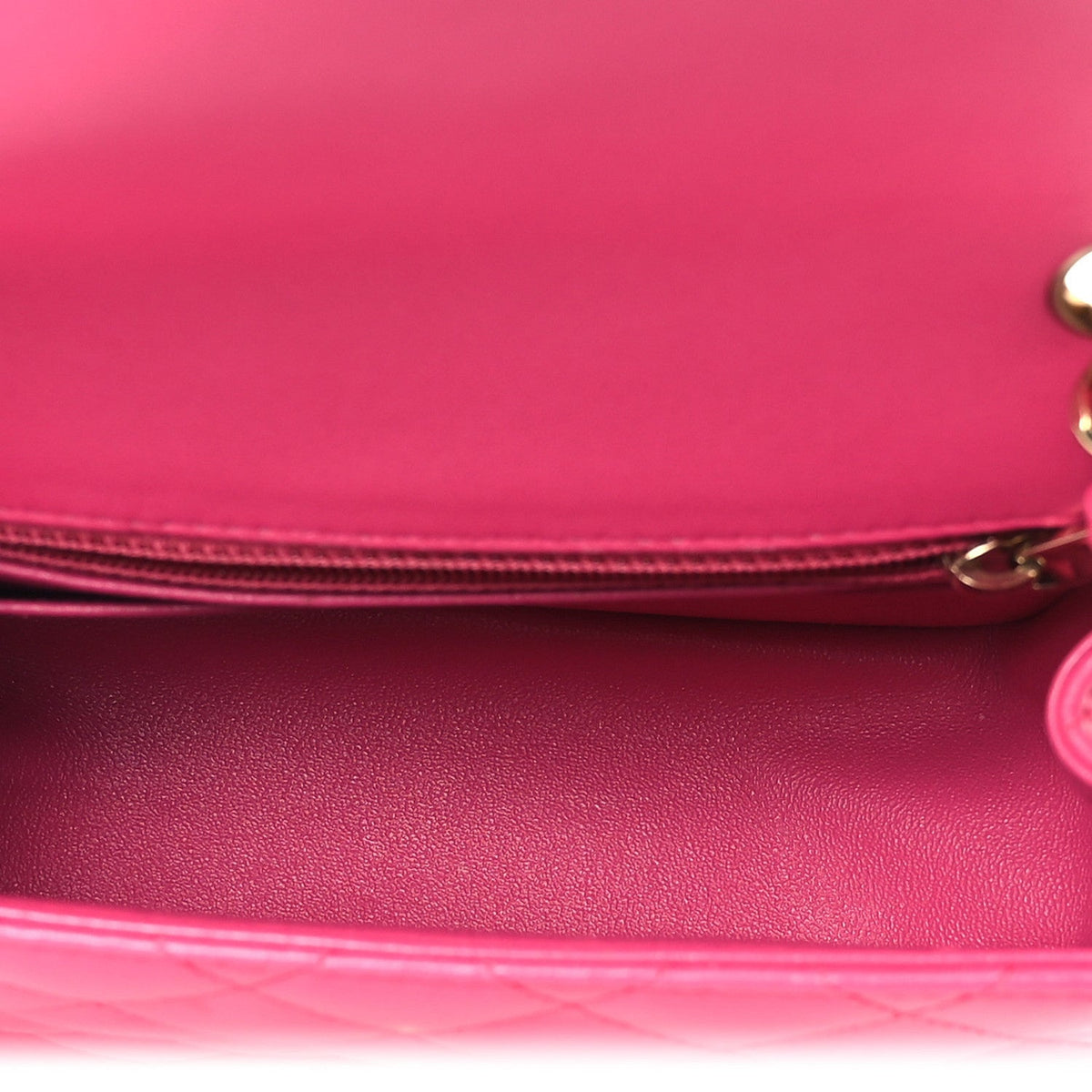 Lambskin Quilted Mini Square Flap Pink