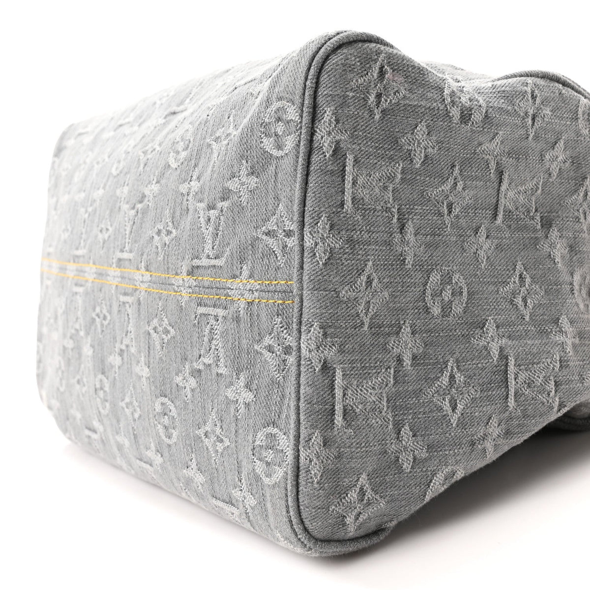 Monogram Denim Speedy Soft 30 Washed Gray
