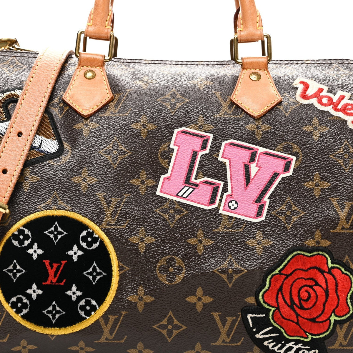 Monogram Patches Speedy Bandouliere 30