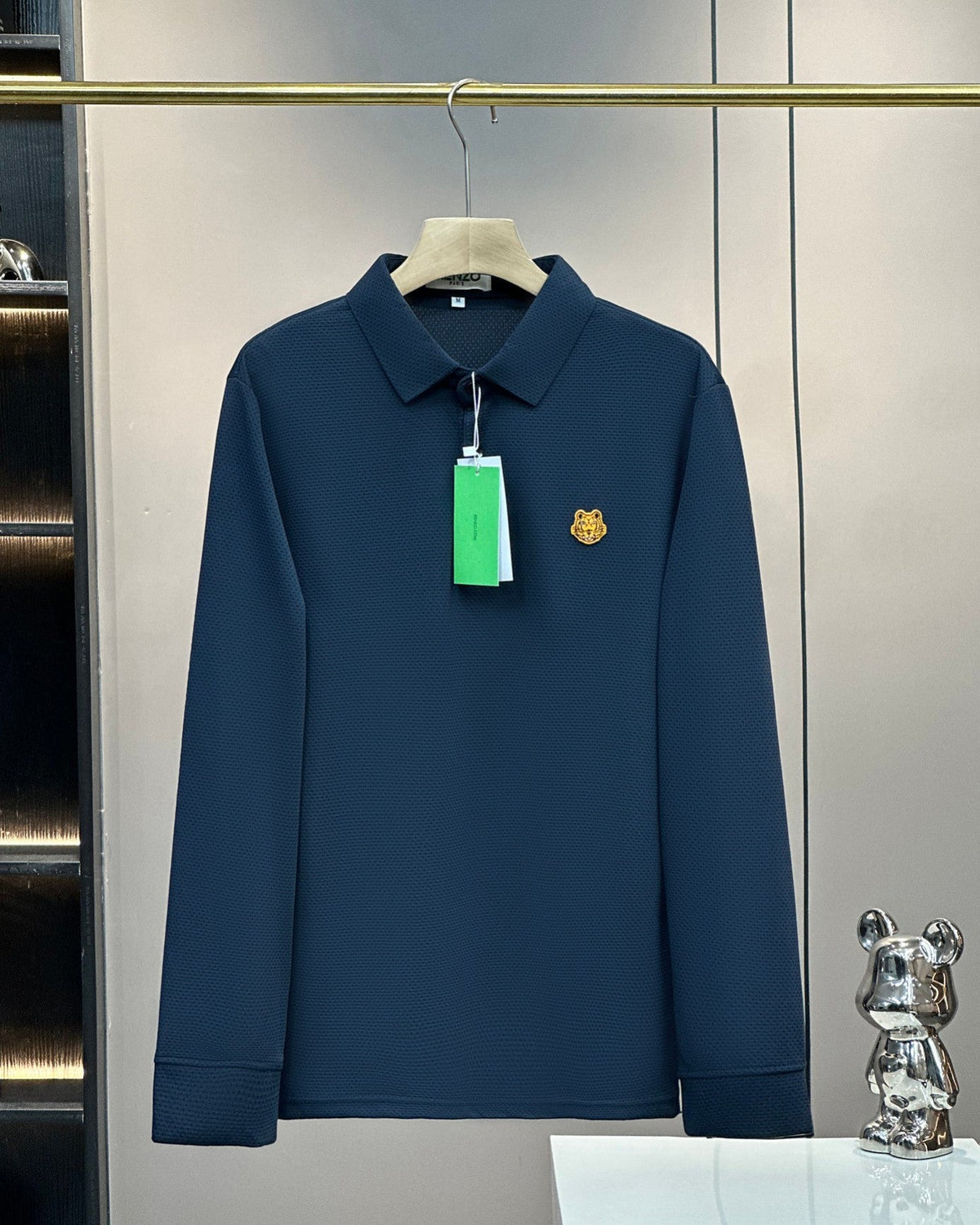 Kenzo Tiger Head Long Sleeve Polo Shirt – 2024SS – 2025 Collection