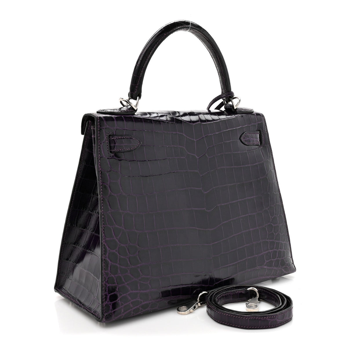 Shiny Niloticus Crocodile Kelly Sellier 28 Amethyst