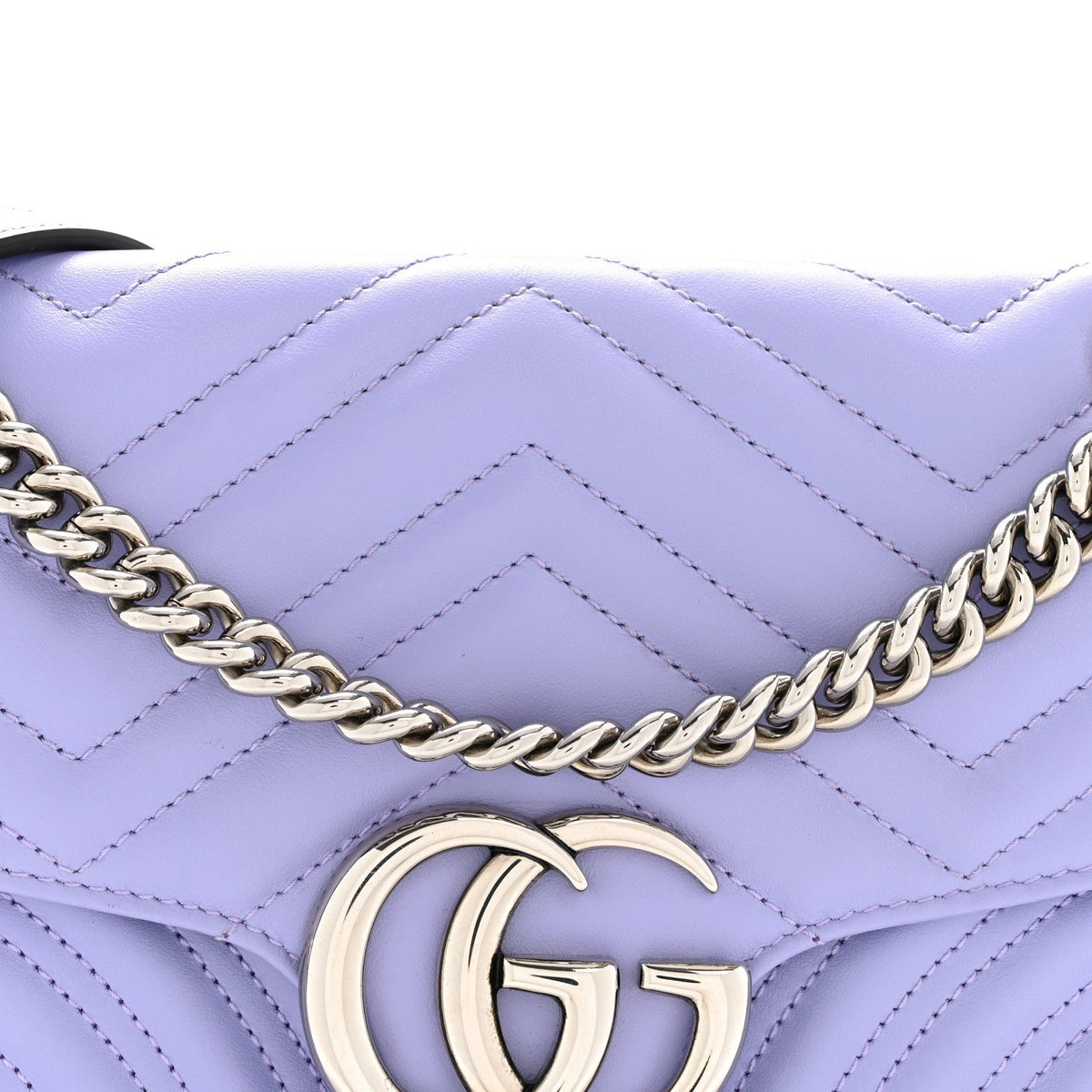 Calfskin Matelasse Small GG Marmont Shoulder Bag Lapis