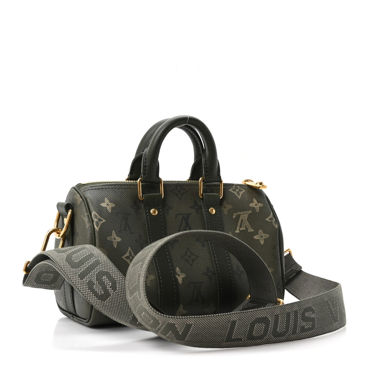 Monogram Surplus Keepall Bandouliere 25 Khaki