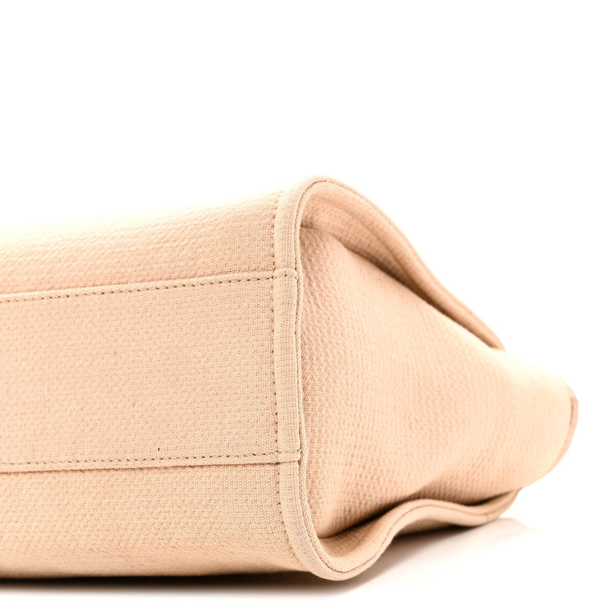 Mixed Fibers Small Deauville Tote Beige