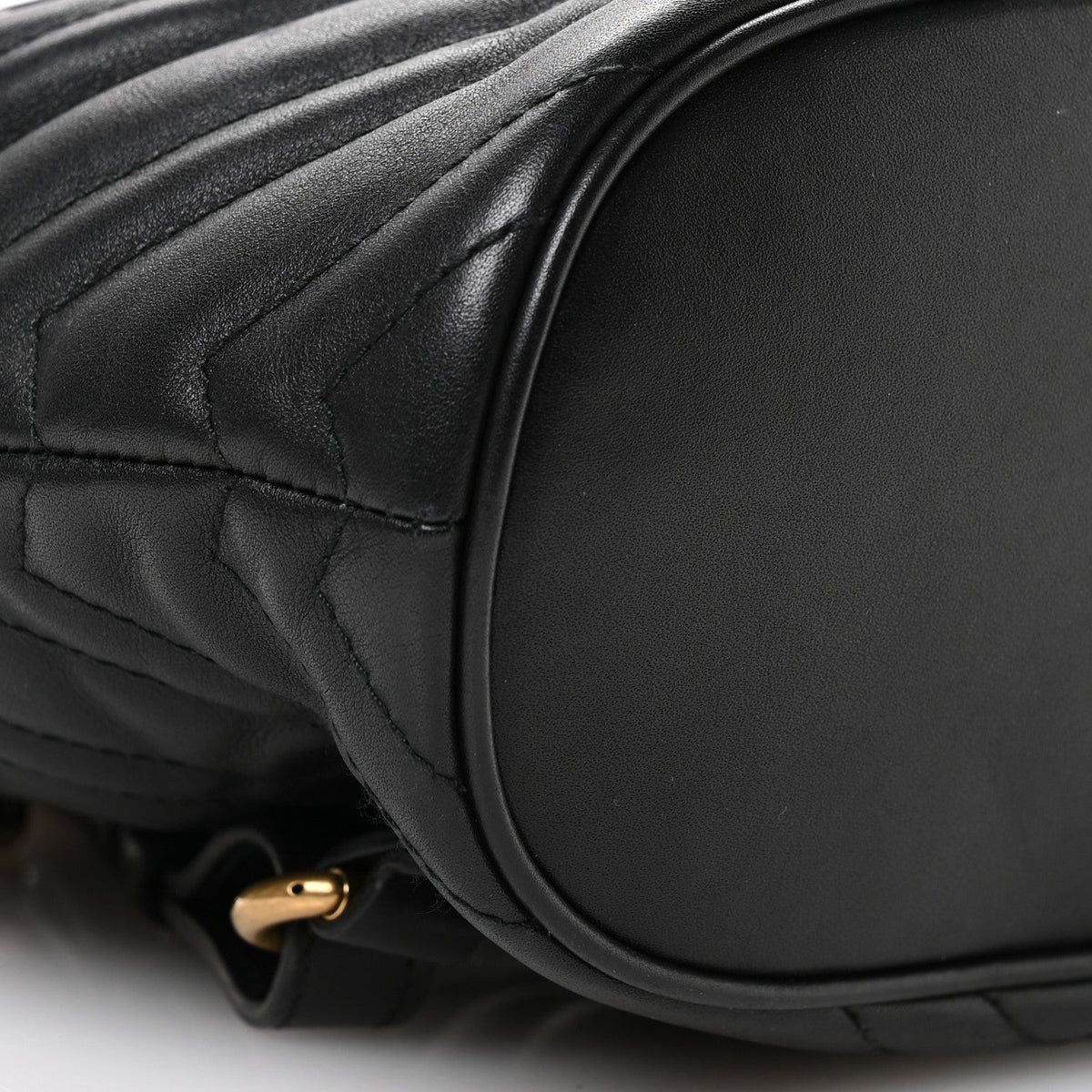 Calfskin Matelasse GG Marmont Flap Backpack Black