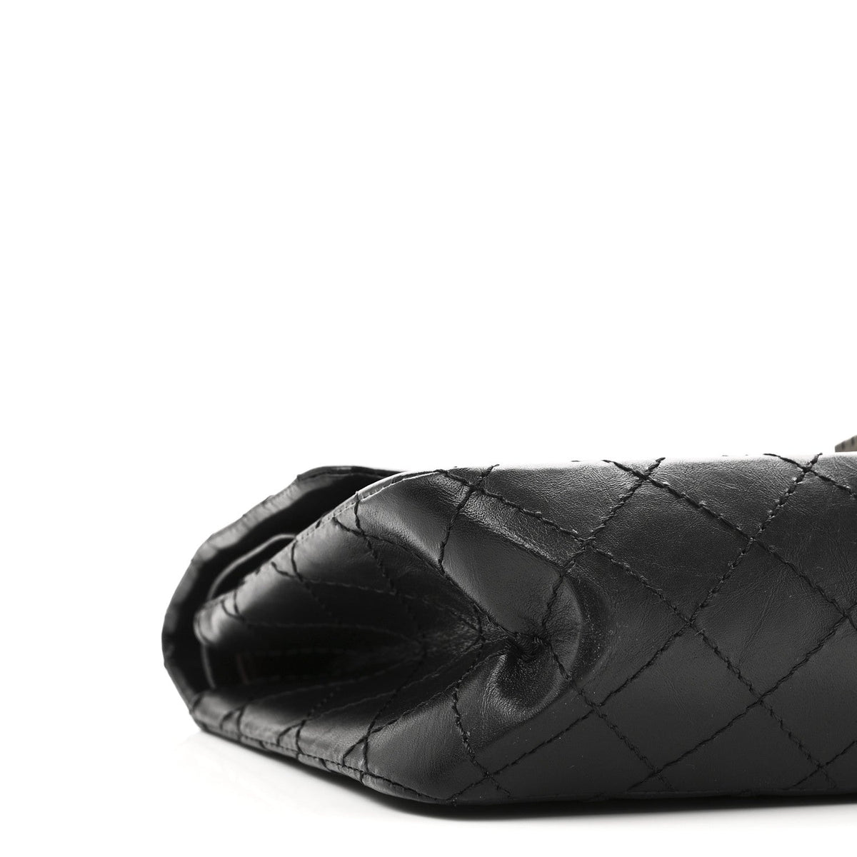Aged Calfskin Quilted 2.55 Reissue 225 Flap Black