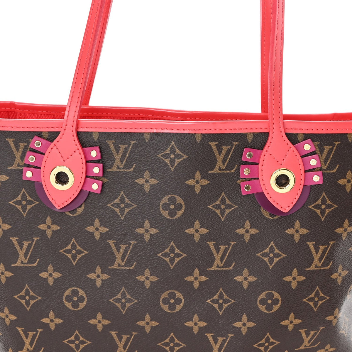 Monogram Totem Neo Neverfull MM Flamingo