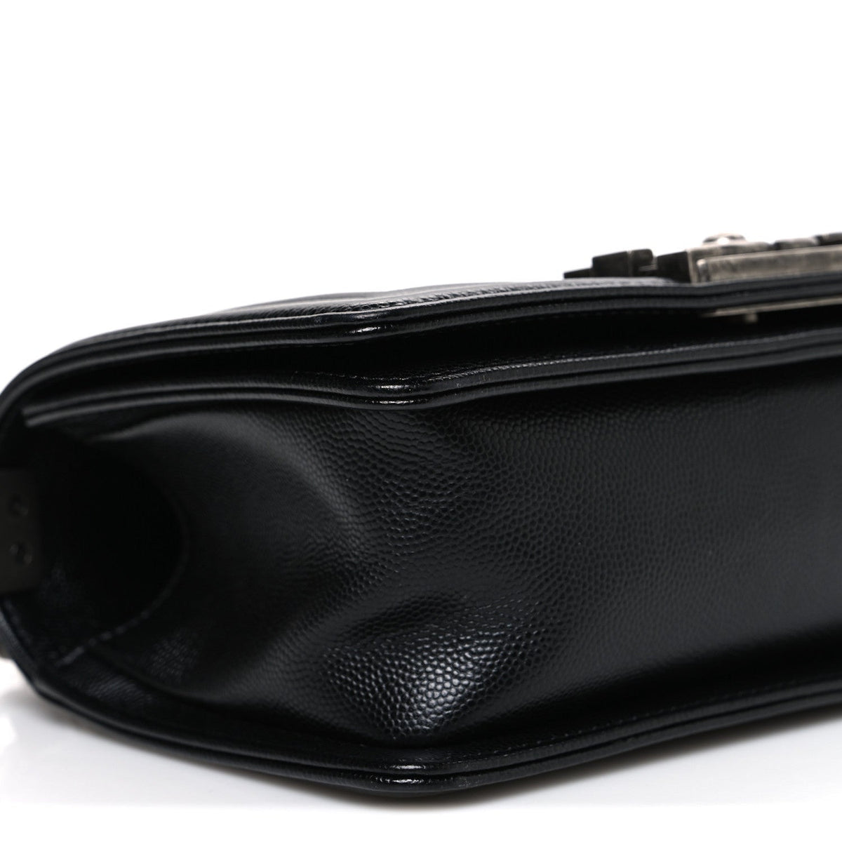Caviar Quilted Small Boy Flap Black
