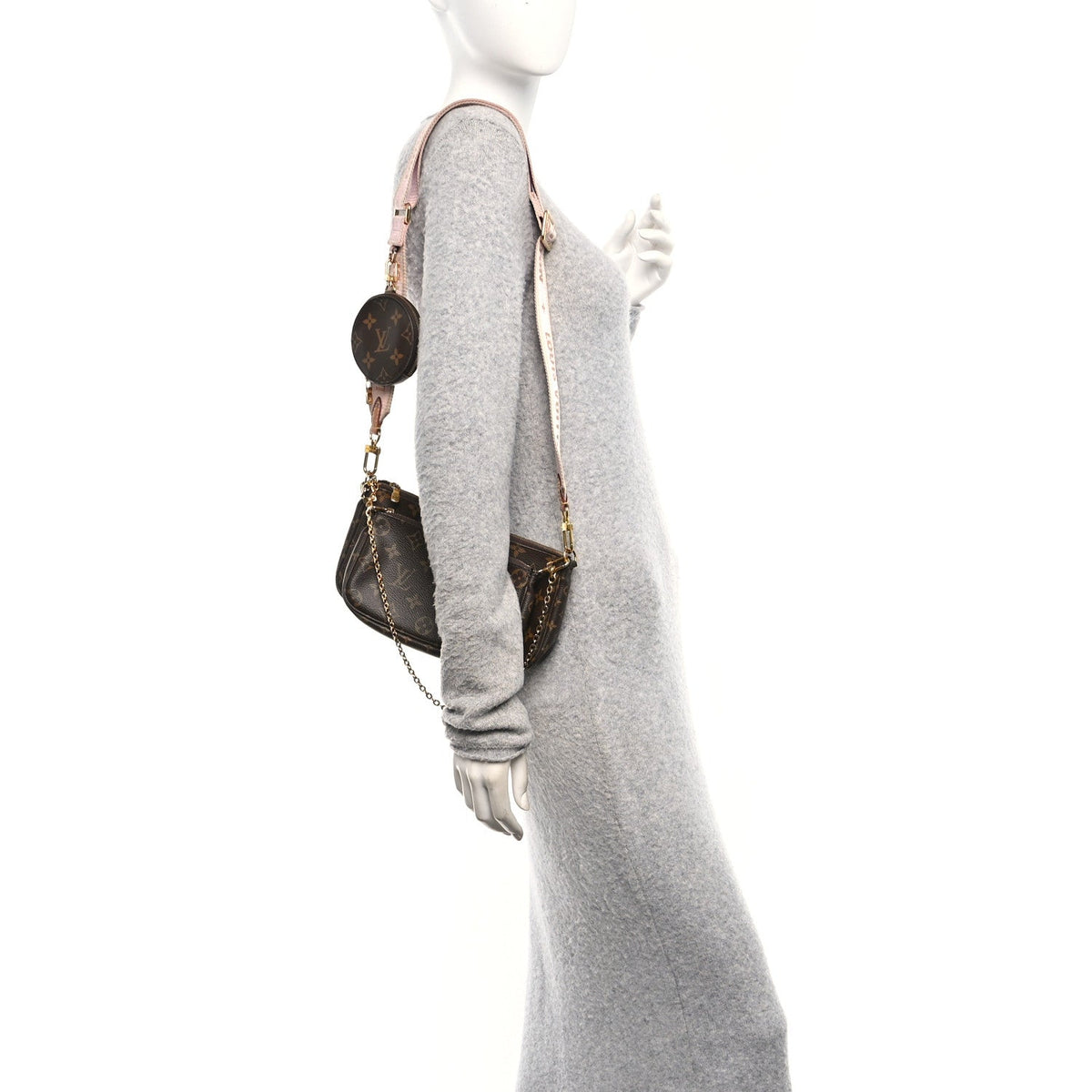 Monogram Multi Pochette Accessories Rose Clair