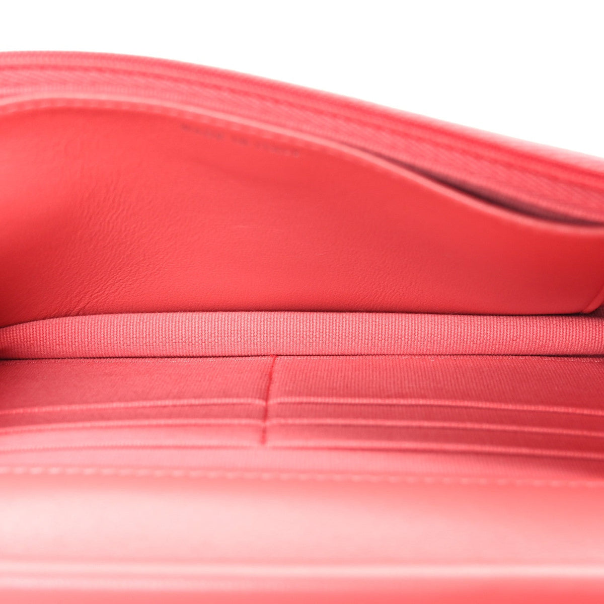 Lambskin Quilted Wallet On Chain WOC Pink