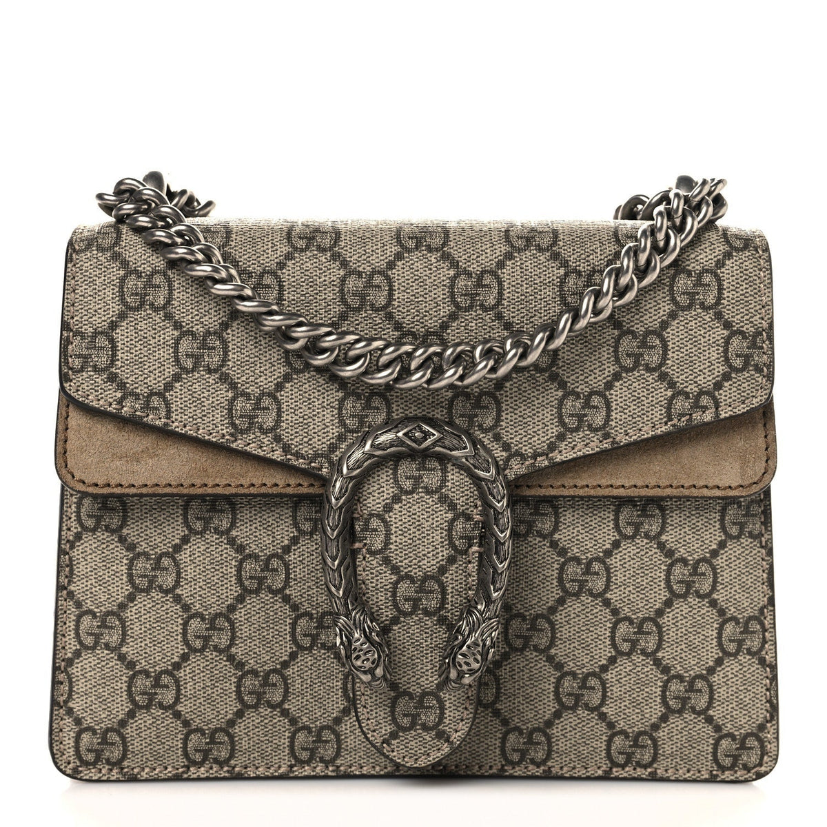 GG Supreme Monogram Mini Dionysus Shoulder Bag Taupe