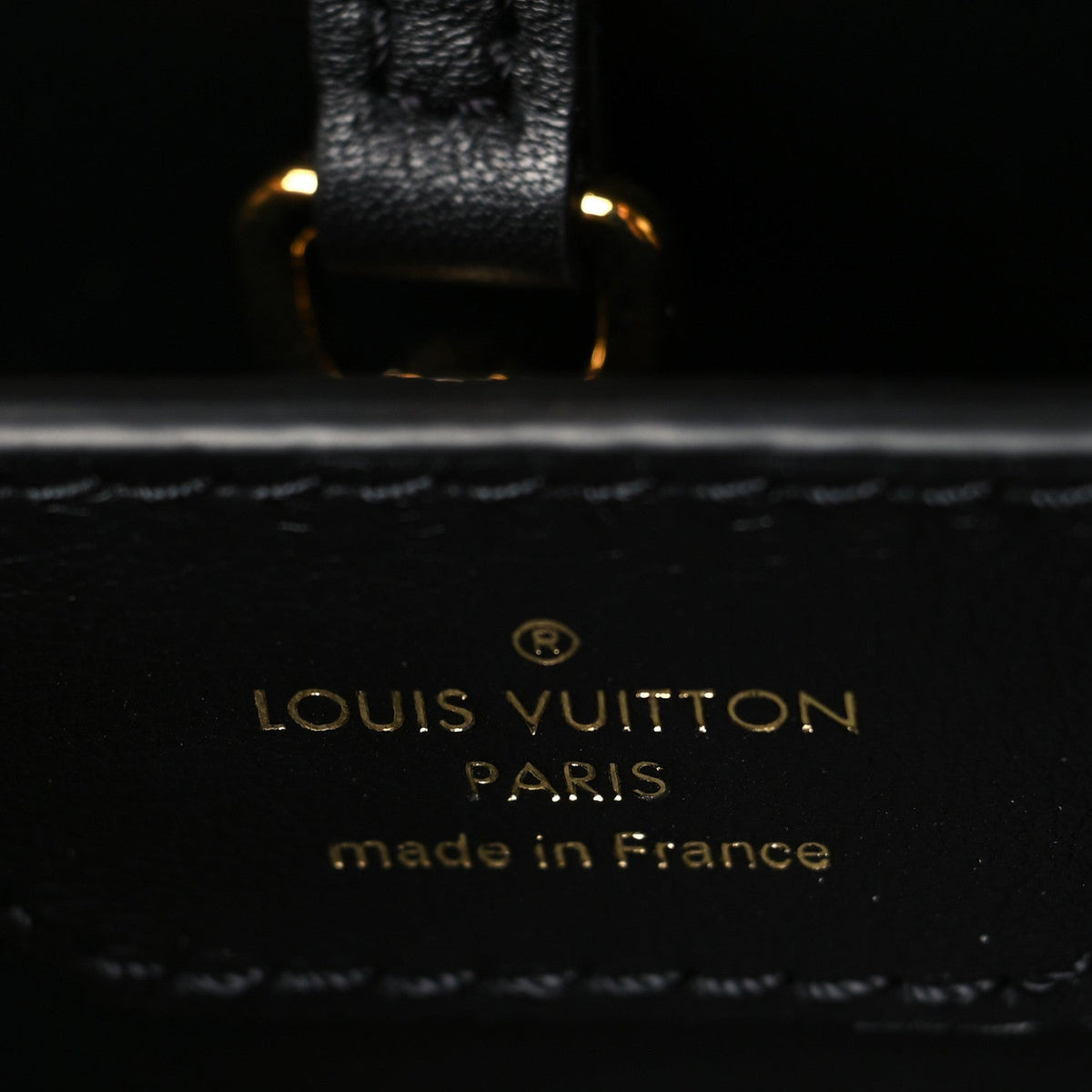 Calfskin Since 1854 Embroidered Capucines PM Black