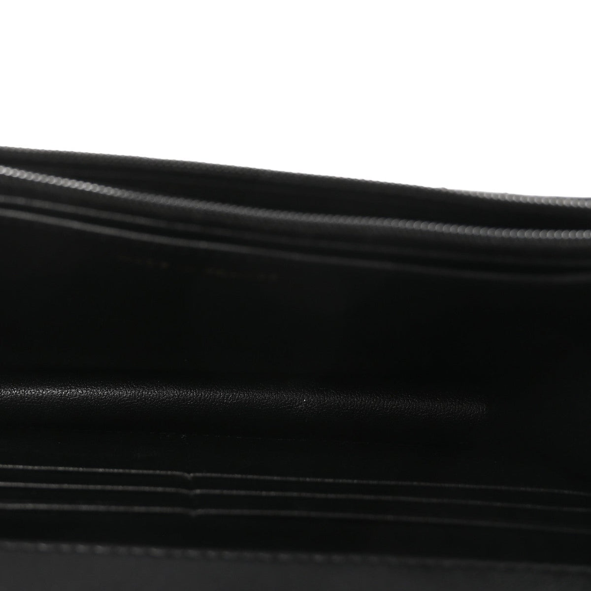 Lambskin Quilted Preppy Satchel Wallet On Chain WOC Black