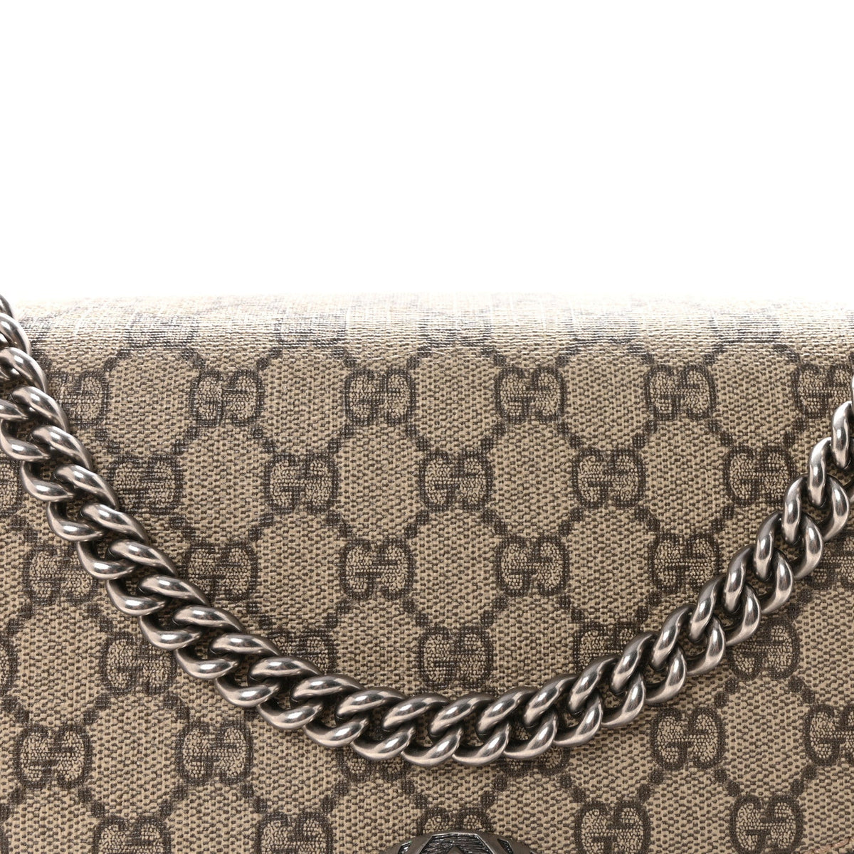 GG Supreme Monogram Medium Dionysus Shoulder Bag Taupe