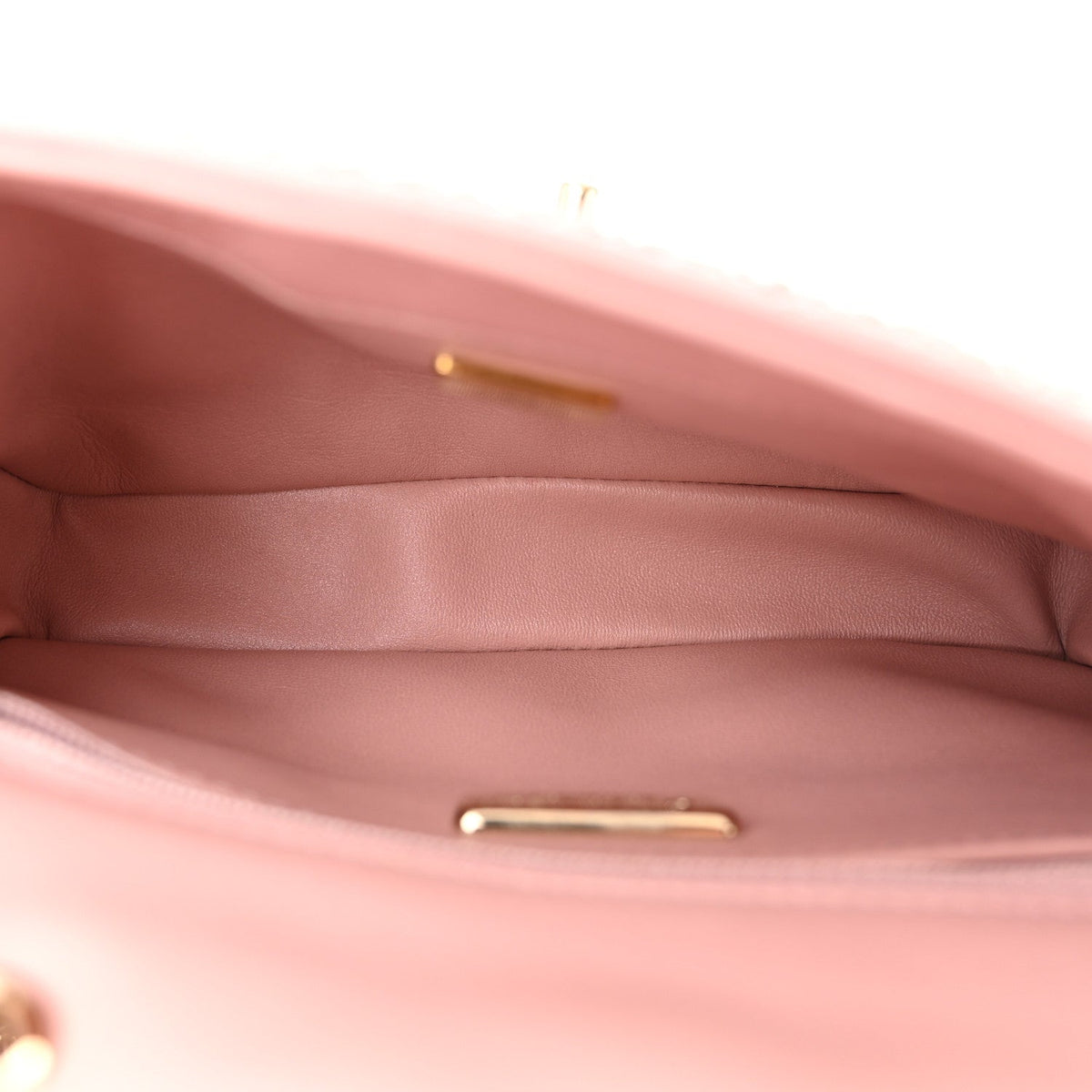 Lambskin Crystal Diamante Small Flap Light Pink