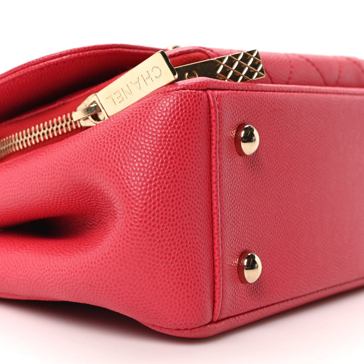 Caviar Quilted Small Business Affinity Flap Pink