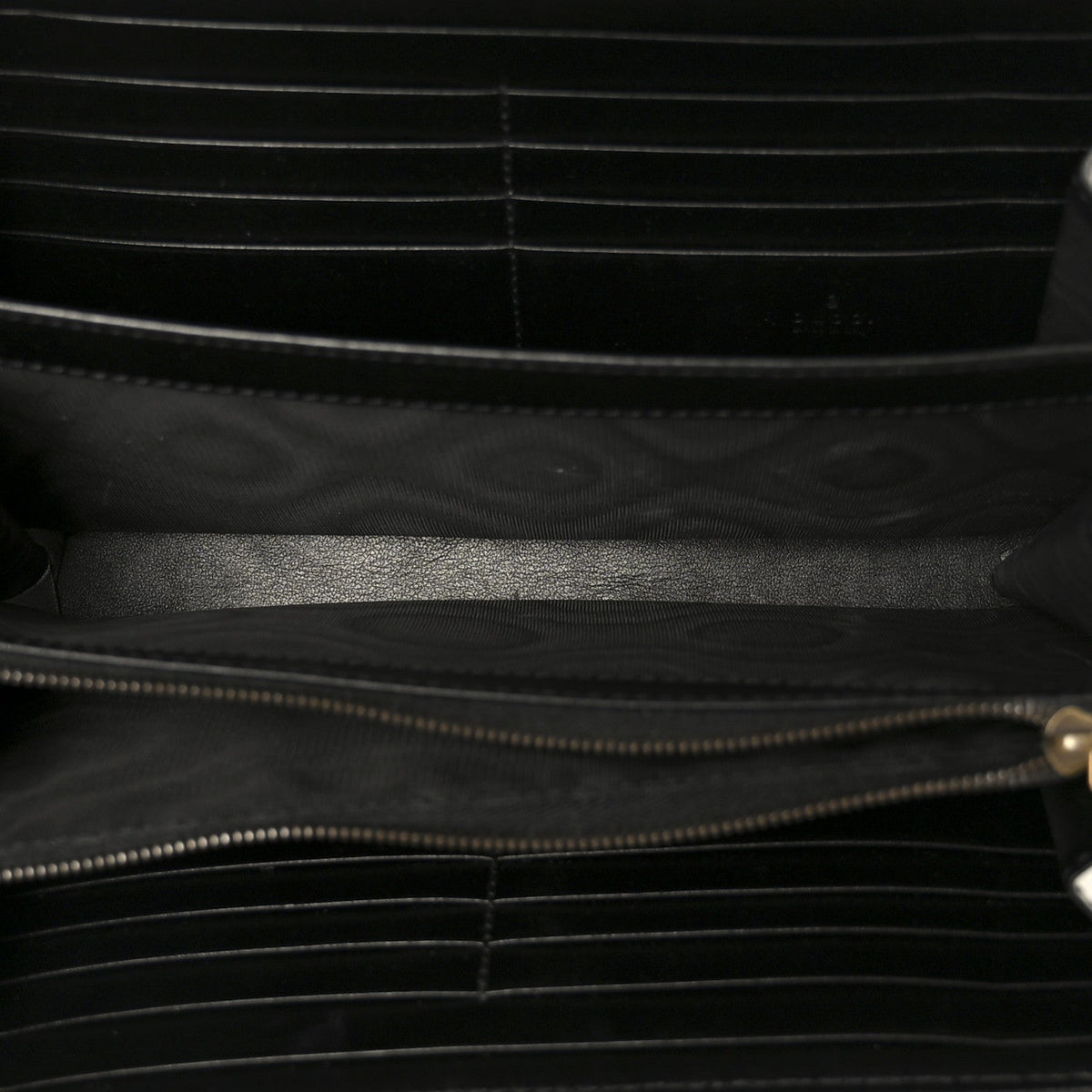 Calfskin Matelasse GG Marmont Chain Wallet Black