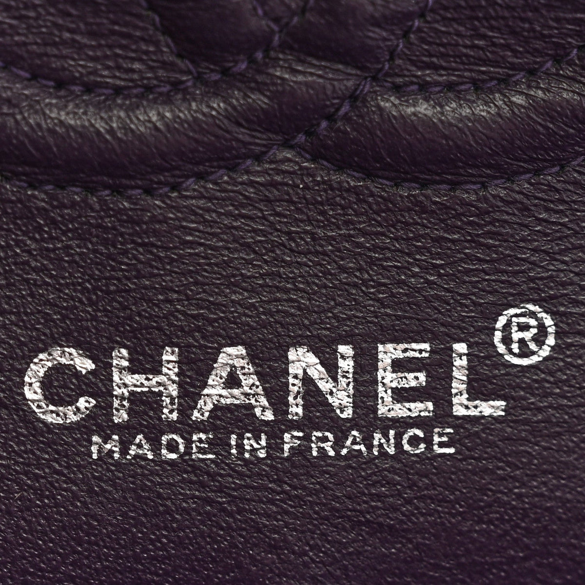 Caviar Quilted Small Double Flap Dark Purple