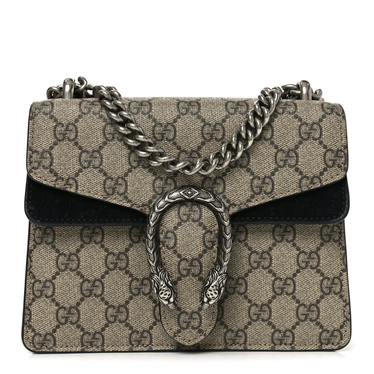 GG Supreme Monogram Mini Dionysus Shoulder Bag Black