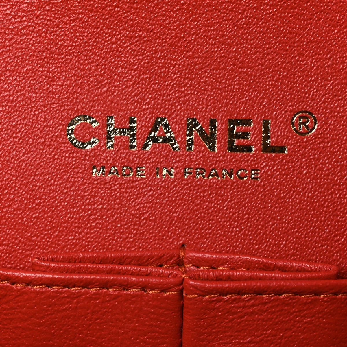 Caviar Quilted Medium Double Flap Light Red
