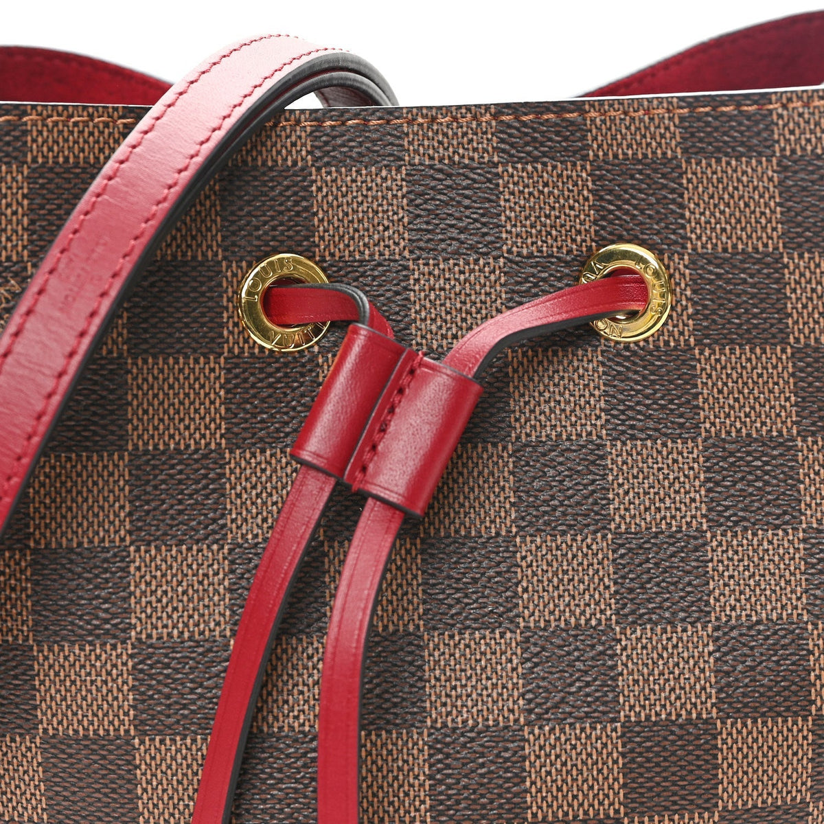 Damier Ebene Neonoe MM Cherry Berry