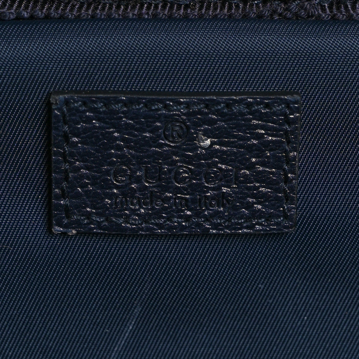 GG Supreme Monogram Textured Dollar Calfskin Web Large Savoy Trolley Suitcase Beige Blue