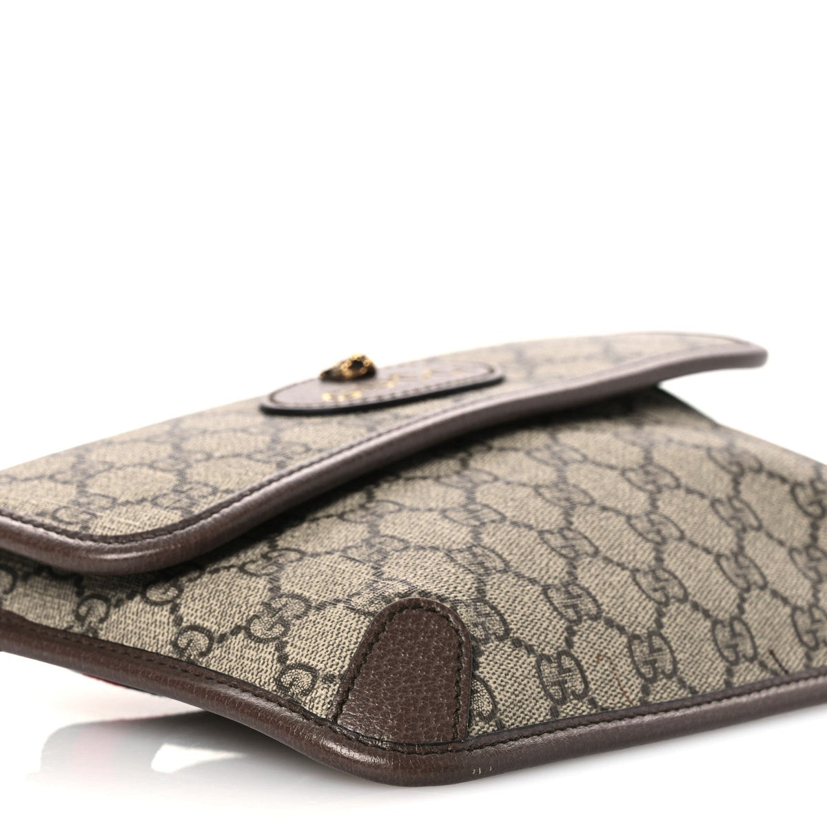 GG Supreme Monogram Neo Vintage Web Belt Bag Brown