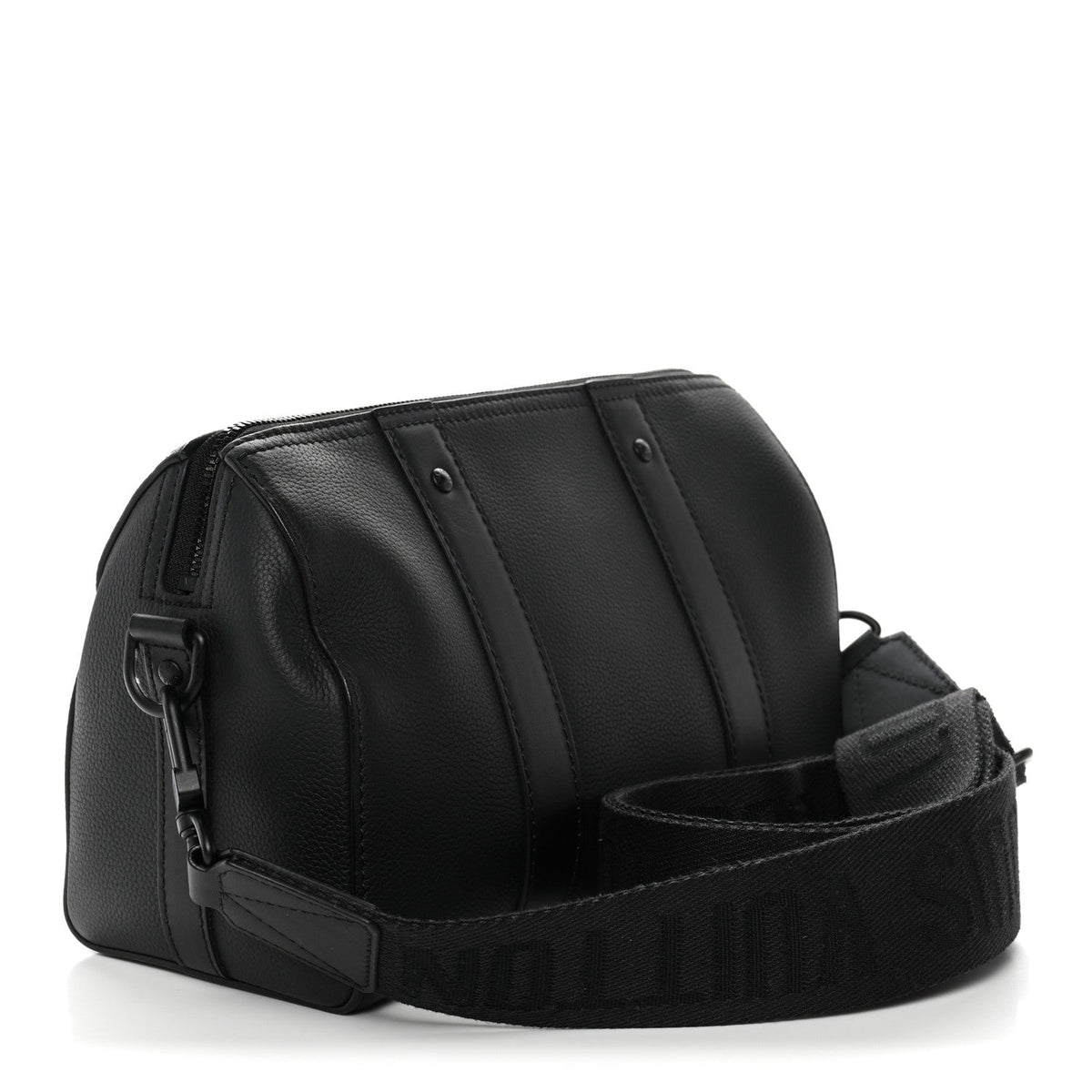 Grained Calfskin Aerogram City Keepall Black