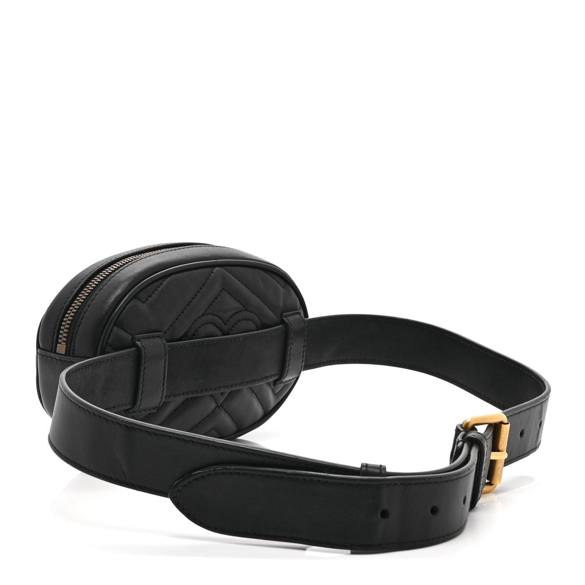 Calfskin Matelasse GG Marmont Belt Bag 85 34 Black