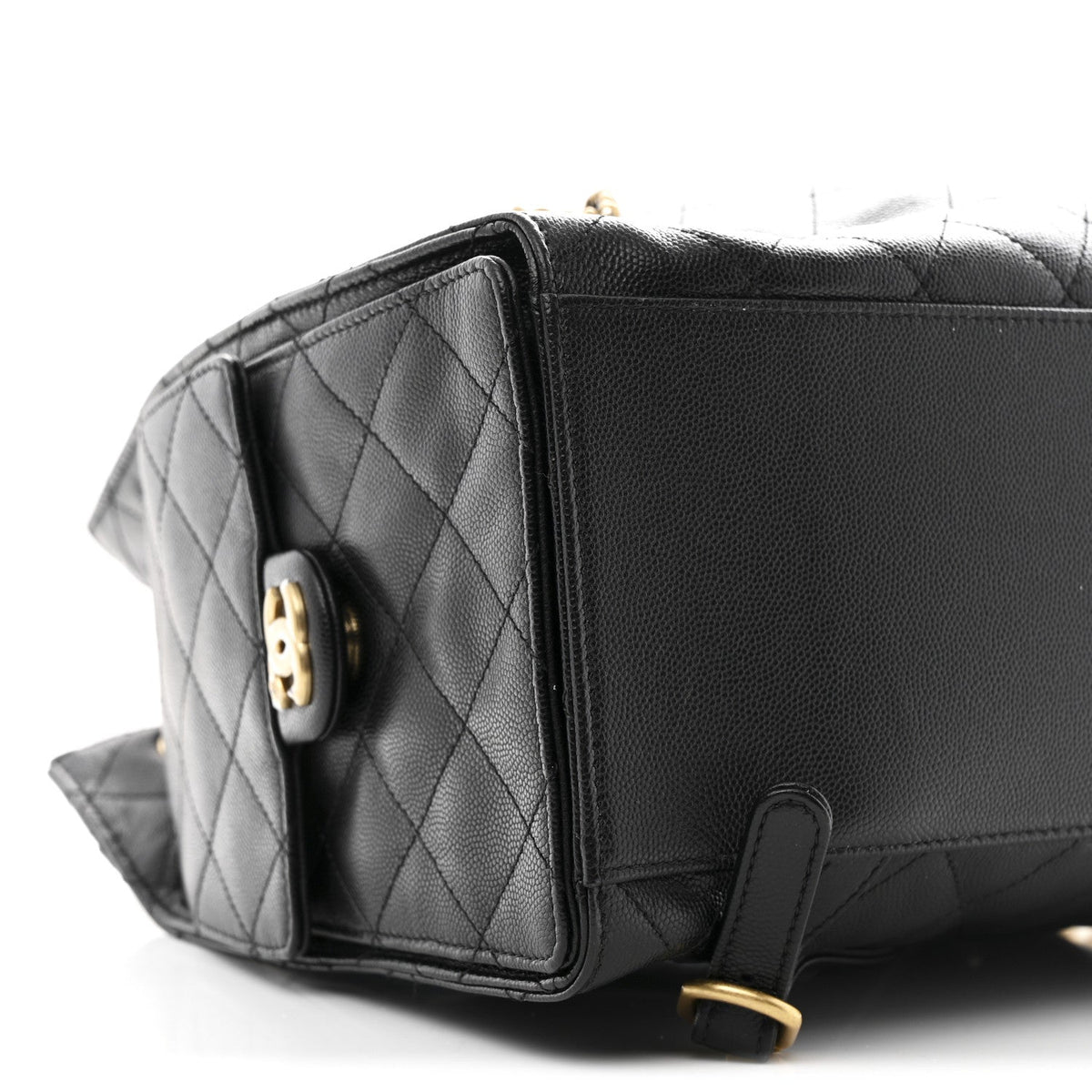 Caviar Quilted Large Chanel 25 Backpack Black